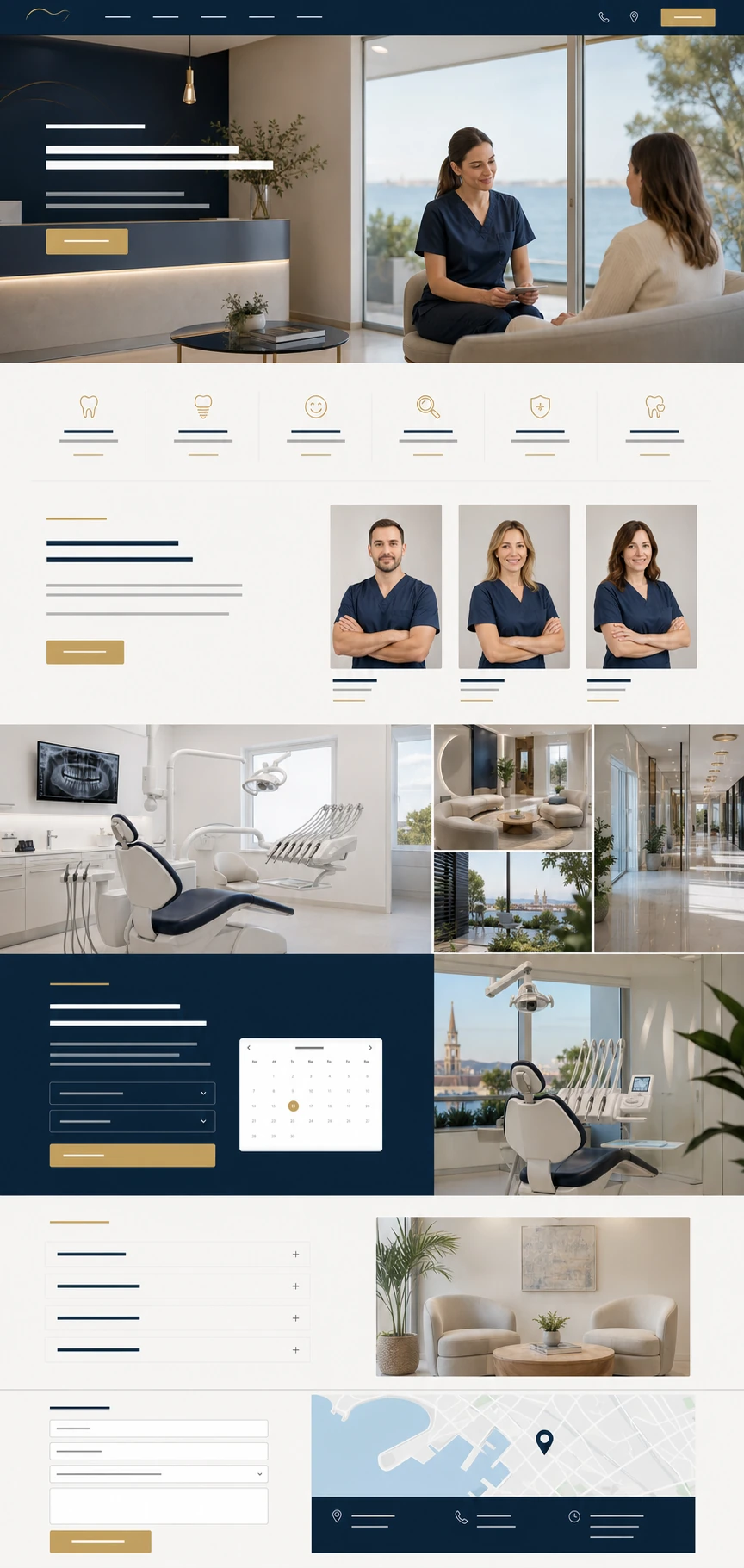 Koncept web stranice za dentalni centar